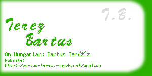 terez bartus business card